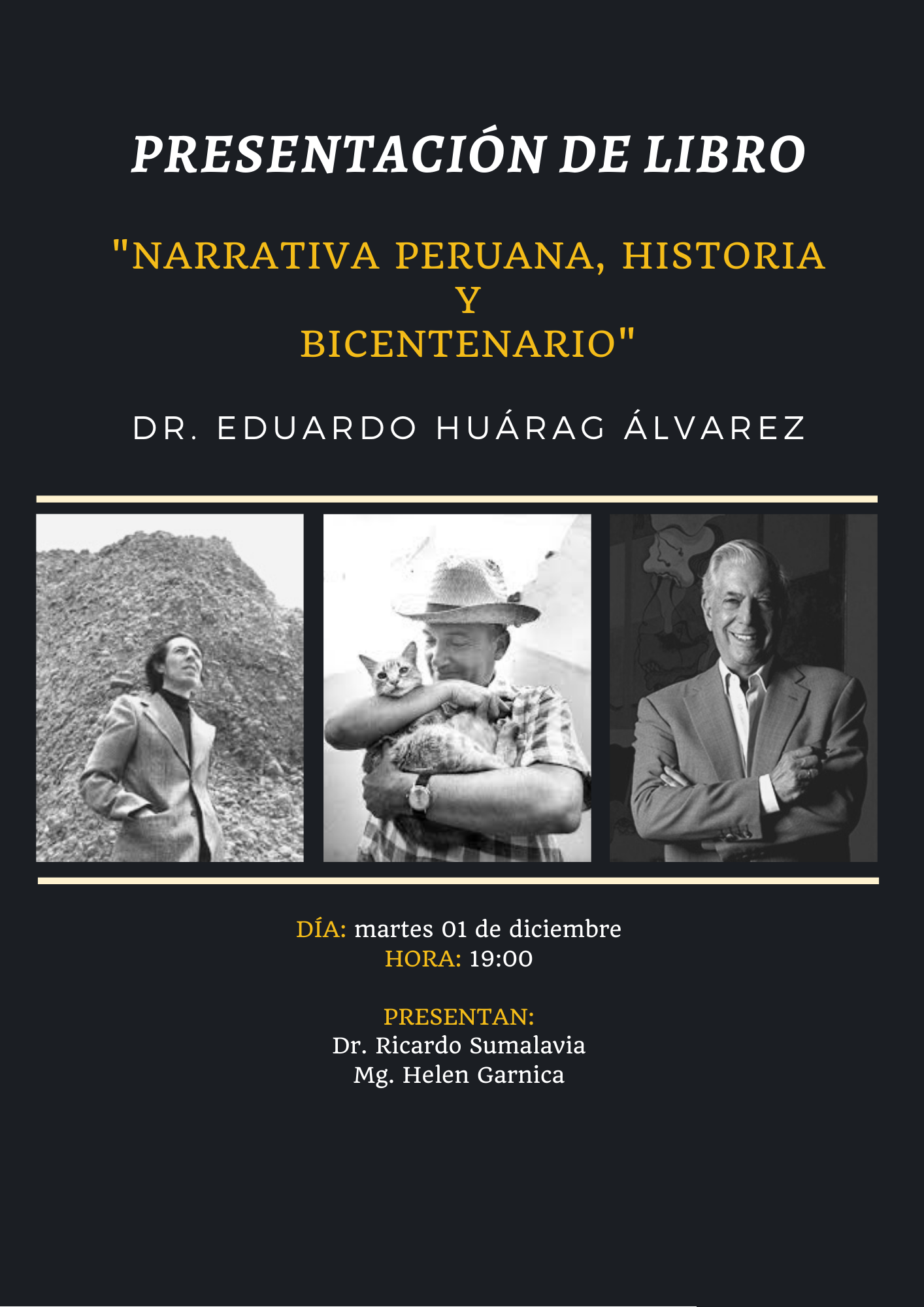 Narrativa Peruana, Historia Y Bicentenario - Vía ZOOM - De Eduardo ...